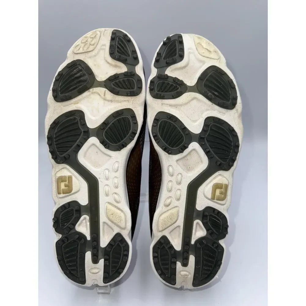 FootJoy Womens Shoes US 6 M Golf Spikes 98003 emPOWER Brown Gray Lace Up Comfort